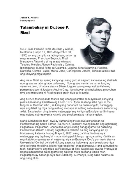 josefa rizal tagalog|Talambuhay ni Dr. Jose Rizal .